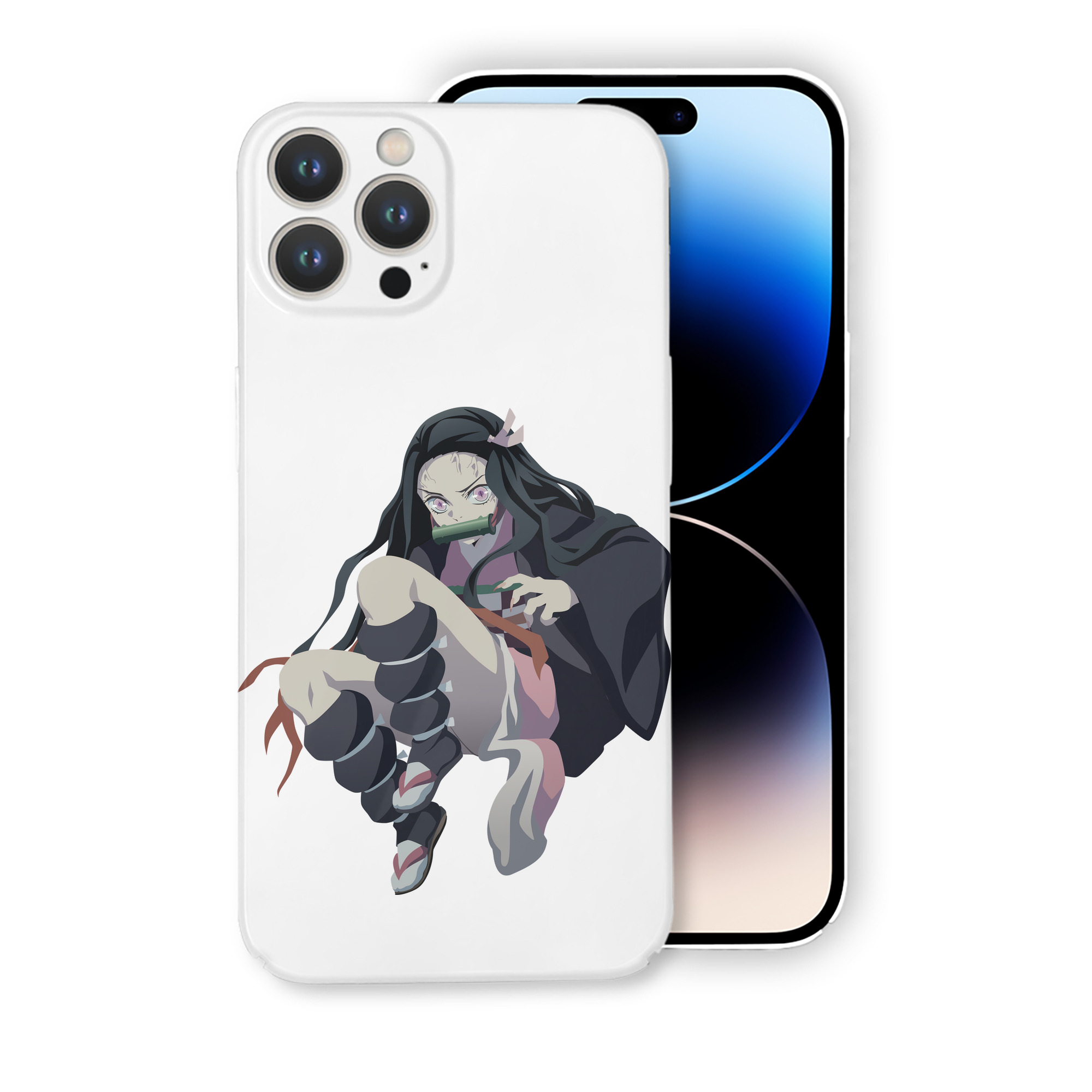 （画像用） 鬼滅の刃（きめつのやいば）竈門 禰󠄀豆子／かまど ねずこ Kamado Nezuko 【iPhone 14シリーズ対応】ハードケース